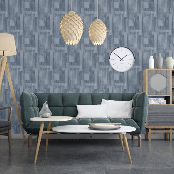 DUTCH WALLCOVERINGS Papier peint Wood Gris