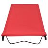 vidaXL Lits de camping 2 pcs 180x60x19 cm Tissu Oxford et acier Rouge