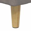vidaXL Tabouret bouton avec coussin Taupe 60 x 60 x 45 cm tissu