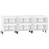vidaXL Buffets 3 pcs blanc 60x35x70 cm bois d'ing&eacute;nierie