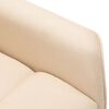 vidaXL Fauteuil de massage Cr&egrave;me Tissu