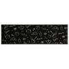 vidaXL Tapis de cuisine lavable imprim&eacute; Morning noir 45x150 cm velours