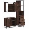 vidaXL Ensemble de meubles de salle de bain 3 pcs Chêne marron