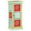 vidaXL Buffet peint &agrave; la main 40x30x90 cm Bois de manguier solide