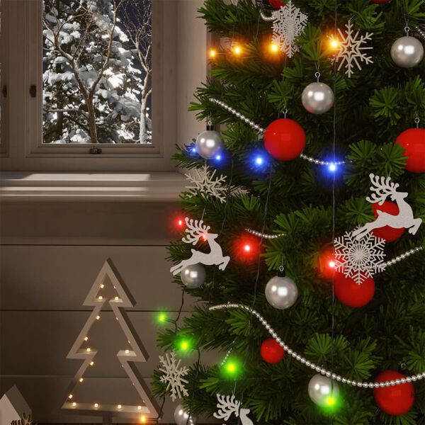 vidaXL Lampes solaires 2 pcs 2x200 LED Multicolore Intérieur Extérieur