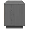 vidaXL Meuble TV Gris 156x37x45 cm Bois de pin massif