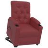 vidaXL Fauteuil Rouge bordeaux Similicuir
