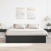 vidaXL Cadre de lit sans matelas noir 180x200 cm