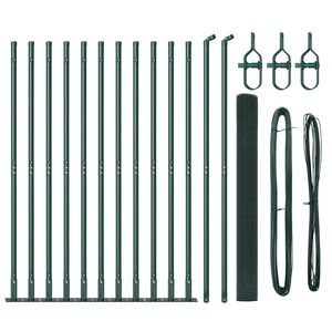 vidaXL Cl&ocirc;ture en fil soud&eacute; avec base en b&eacute;ton 25 x 1,4 m (l x h)