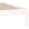 vidaXL Cadre de lit sans matelas blanc bois massif 150x200 cm