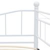 vidaXL Cadre de lit blanc acier 180x200/90x200 cm