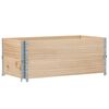 vidaXL Colliers de palette 2 pcs 100x50 cm bois de pin solide