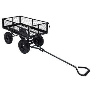 vidaXL Chariot &agrave; main de jardin Noir 250 kg