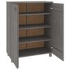vidaXL Armoire &agrave; chaussures HAMAR Gris clair 85x40x108 cm Pin massif