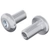 vidaXL Vis de verrou Uni 2 pcs Argent&eacute; M6 x 12 mm Acier