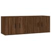 vidaXL Meubles TV muraux 2 pcs ch&ecirc;ne marron 57x34,5x40 cm