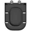 vidaXL Si&egrave;ge de toilette Anthracite 44,5 x 35 x 3,6 cm Duroplast