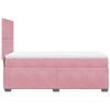 vidaXL Sommier &agrave; lattes de lit avec matelas Rose 90x190 cm Velours