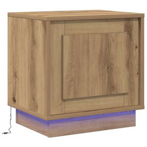 vidaXL Cabinet de chevet Ch&ecirc;ne artisanal 44 x 34,5 x 45 cm