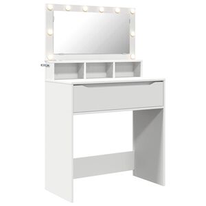 vidaXL Tables de maquillage pour chambre Blanc 80 x 39,5 x 135 cm