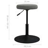 vidaXL Tabouret de massage Velours Gris fonc&eacute;