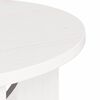 vidaXL Table basse Blanc 50 x 50 x 35 cm Bois massif en pin