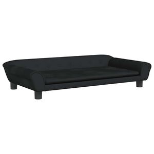 vidaXL Lit pour chien noir 100x50x21 cm velours