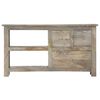 vidaXL Meuble TV 100x30x55 cm Bois de manguier massif