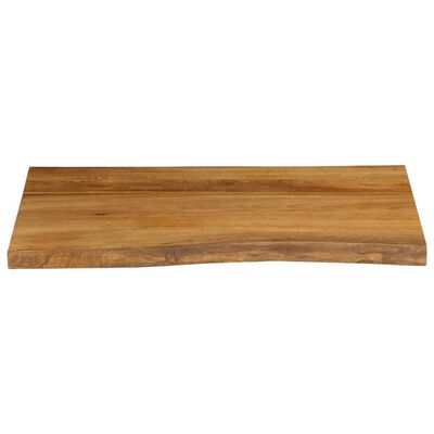 vidaXL Dessus de table 70x60x3,8 cm bord vivant bois massif manguier