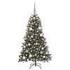 vidaXL Sapin de No&euml;l artificiel Vert 120 cm PVC, plastique et acier
