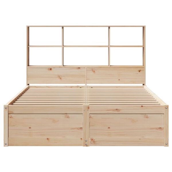 vidaXL Cadre de lit sans matelas 140x190 cm bois de pin massif