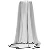 vidaXL Moustiquaire pour parasol 220 maille noir &Phi;330x250 cm