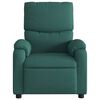 vidaXL Fauteuil inclinable de massage vert foncé tissu