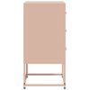 vidaXL Tables de chevet 2 pcs rose 36x39x78 cm acier