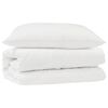 vidaXL Ensemble de Duvet avec oreiller 2 pc Blanc Microfibre