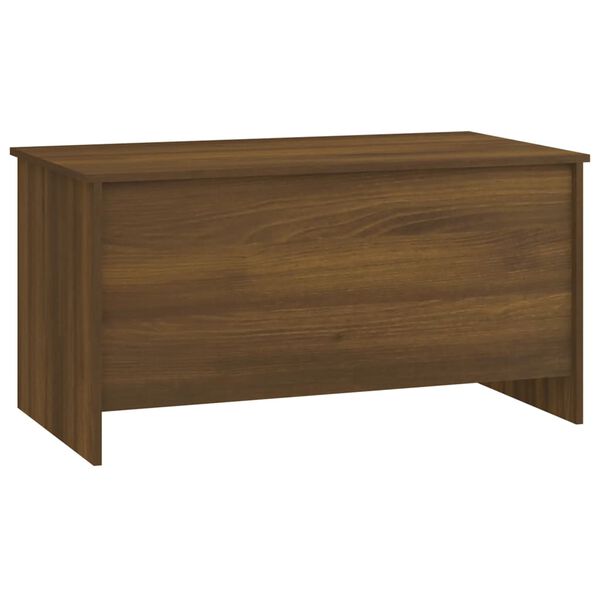 vidaXL Table basse Chêne marron 102x55,5x52,5 cm Bois d'ingénierie