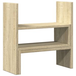 vidaXL Organiseur de bureau r&eacute;glable ch&ecirc;ne sonoma bois d'ing&eacute;nierie