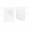 vidaXL Table basse Blanc 87 x 50 x 45 cm Bois d&rsquo;ing&eacute;nierie