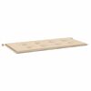 vidaXL Coussin de banc de jardin beige 120x50x4 cm tissu oxford
