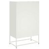 vidaXL Buffet haut blanc 68x39x111,5 cm acier