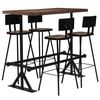 vidaXL Mobilier de bar 5 pcs Bois de r&eacute;cup&eacute;ration massif