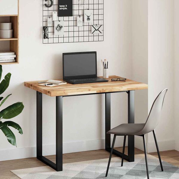 vidaXL Dessus de bureau fini &agrave; l'huile 120x70x4cm bois d'acacia massif