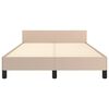 vidaXL Cadre de lit sans matelas cappuccino 120x200 cm similicuir