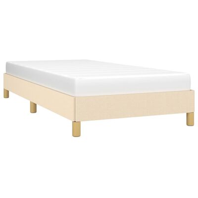 vidaXL Cadre de lit sans matelas crème 80x200 cm tissu