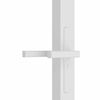 vidaXL Porte intérieure 102,5x201,5 cm Blanc Verre ESG et aluminium
