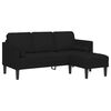 vidaXL Ensemble de Canap&eacute;s avec coussin 2 pcs Noir Polyester