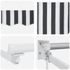 vidaXL Auvent r&eacute;tractable anthracite et blanc 4,5x3 m tissu/aluminium