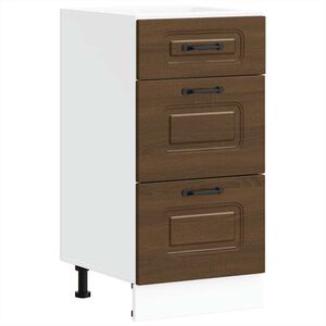 vidaXL Armoire de cuisine Kalmar ch&ecirc;ne marron bois d'ing&eacute;nierie