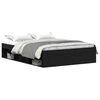 vidaXL Cadre de lit sans matelas ch&ecirc;ne noir 120 x 200 cm bois d'ing&eacute;nierie