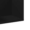 vidaXL Armoires murales 2 pcs noir 99x18x16,5 cm bois d'ing&eacute;nierie